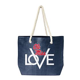 Officially Licensed NCAA Love Tote - Mississippi Old Miss Rebels