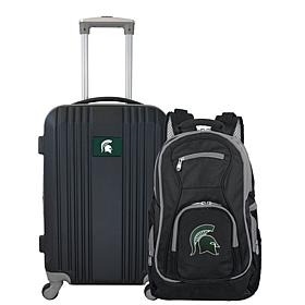 Officially Licensed NCAA MI State Spartans Backpack & Carry-On Set