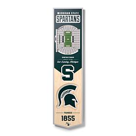 Officially Licensed NCAA Michigan State Spartans FB 3D Stadium Banner