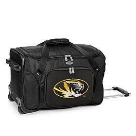 Officially Licensed NCAA Missouri Tigers 22" Wheeled Duffel Bag