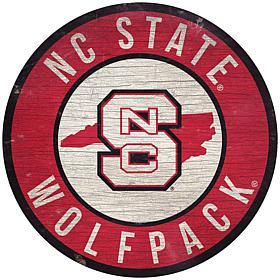 Officially Licensed NCAA NC State 12" Wood Circle
