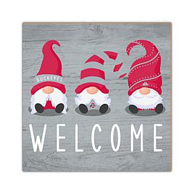 Officially Licensed NCAA Ohio State University Welcome Gnomes Sign