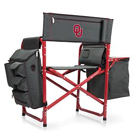 Officially Licensed NCAA Oklahoma Sooners Backpack Chair w/Cooler