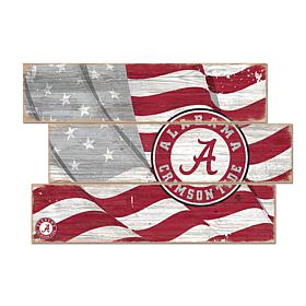 Officially Licensed NCAA University of Alabama Three Plank Flag