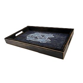 Officially Licensed NCAA University of North Carolina Wood Tray
