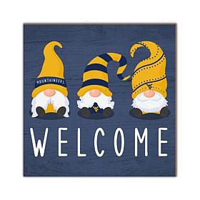 Officially Licensed NCAA West Virginia University Welcome Gnomes Sign