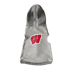 Officially Licensed NCAA Wisconsin Badgers Pet Hooded Crewneck