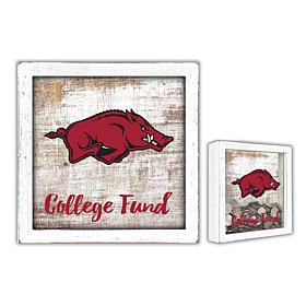 Officially Licensed NCCA Univ. of Arkansas College Fund Money Box