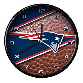 Officially Licensed New England Patriots Team Football Clock
