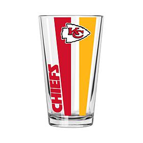 Officially Licensed NFL 16 oz. Vertical Decal Pint - Chiefs