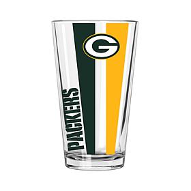 Officially Licensed NFL 16 oz. Vertical Decal Pint -Packers