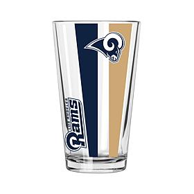 Officially Licensed NFL 16 oz. Vertical Decal Pint - Rams