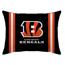 Officially Licensed NFL 20" x 26" Plush Striped Bed Pillow - Bengals