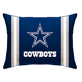 Officially Licensed NFL 20" x 26" Plush Striped Bed Pillow - Cowboys