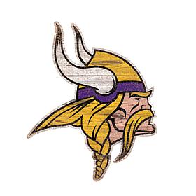 Officially Licensed NFL 24" Distressed Logo Cutout Sign - Vikings 