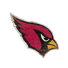 Officially Licensed NFL 24" Distressed Logo Cutout Sign - Cardinals