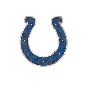 Officially Licensed NFL 24" Distressed Logo Cutout Sign - Colts 