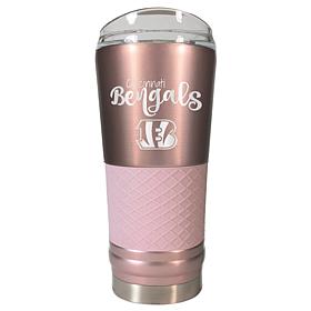 Officially Licensed NFL 24oz Rose Gold Draft Tumbler - Bengals