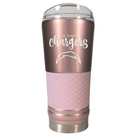 Officially Licensed NFL 24oz Rose Gold Draft Tumbler - Chargers
