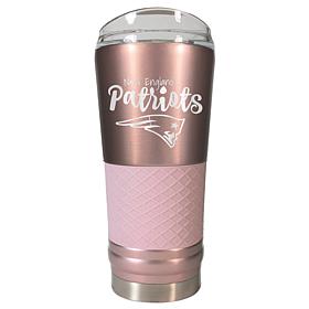 Officially Licensed NFL 24oz Rose Gold Draft Tumbler - Patriots