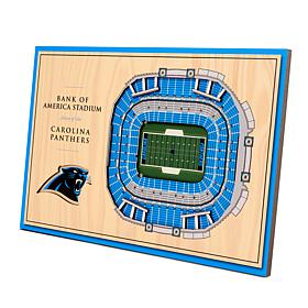 Officially-Licensed NFL 3-D StadiumViews Display - Carolina Panthers