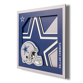 Officially Licensed NFL 3D Logo Series Wall Art - 12" x 12" - Cowboys