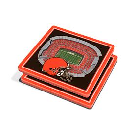 Officially Licensed NFL 3D StadiumViews Coaster Set - Cleveland Browns
