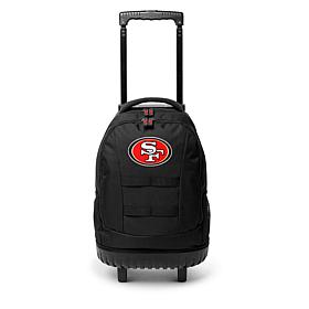 Officially Licensed NFL 49ers 18" Premium Wheeled Toolbag