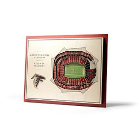 Officially Licensed NFL 5-Layer 3-D Wall Art - Atlanta Falcons  