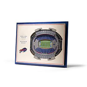 Officially Licensed NFL 5-Layer 3-D Wall Art - Buffalo Bills