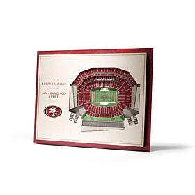Officially Licensed NFL 5-Layer 3-D Wall Art - San Francisco 49ers