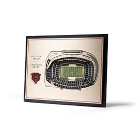 Officially Licensed NFL 5-Layer StadiumViews 3D Wall Art-Chicago Bears