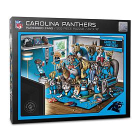 Officially Licensed NFL 500-piece Puzzle - A Real Nailbiter - Panthers
