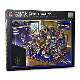 Officially Licensed NFL 500-piece Puzzle - A Real Nailbiter - Ravens