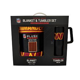 Officially Licensed NFL 60 x 70 Throw & 30oz Tumbler Combo Set