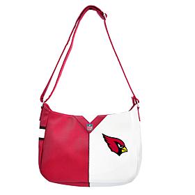 Officially Licensed NFL Arizona Cardinals Pebble Split Hobo Bag