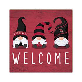 Officially Licensed NFL Arizona Cardinals Welcome Gnomes Wall Decor