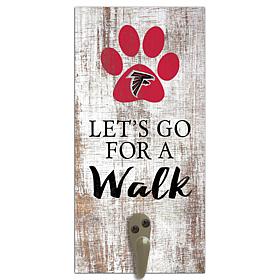 Officially Licensed NFL Atlanta Falcons Dog Leash Holder Sign