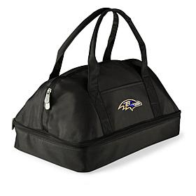 Officially Licensed NFL Baltimore Ravens Black Potluck Casserole Tote 