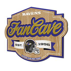 Officially Licensed NFL Baltimore Ravens Fan Cave Sign