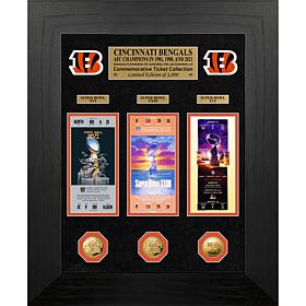 Officially Licensed NFL Bengals Super Bowl Champs Deluxe Coin & Ticket