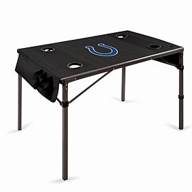 Officially Licensed NFL Black Portable Folding Travel Table - Colts