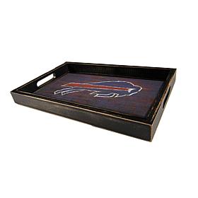 Officially Licensed NFL Buffalo Distressed Tray with Team Colors