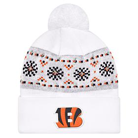 Officially Licensed NFL by Carl Banks Holiday Sweater Light-up Beanie