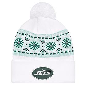 Officially Licensed NFL by Carl Banks Holiday Sweater Light-up Beanie