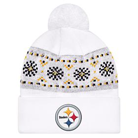Officially Licensed NFL by Carl Banks Holiday Sweater Light-up Beanie