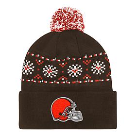 Officially Licensed NFL by Carl Banks Holiday Sweater Light-up Beanie