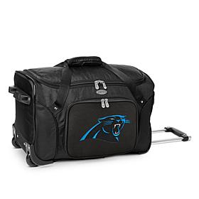 Officially Licensed NFL Carolina Panthers 22" Wheeled Duffel Bag