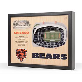 Officially Licensed NFL Chicago Bears 25-layer StadiumView 3D Wall Art