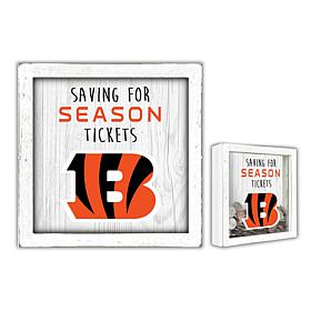 Officially Licensed NFL Cincinnati Bengal Saving for Tickets Money Box